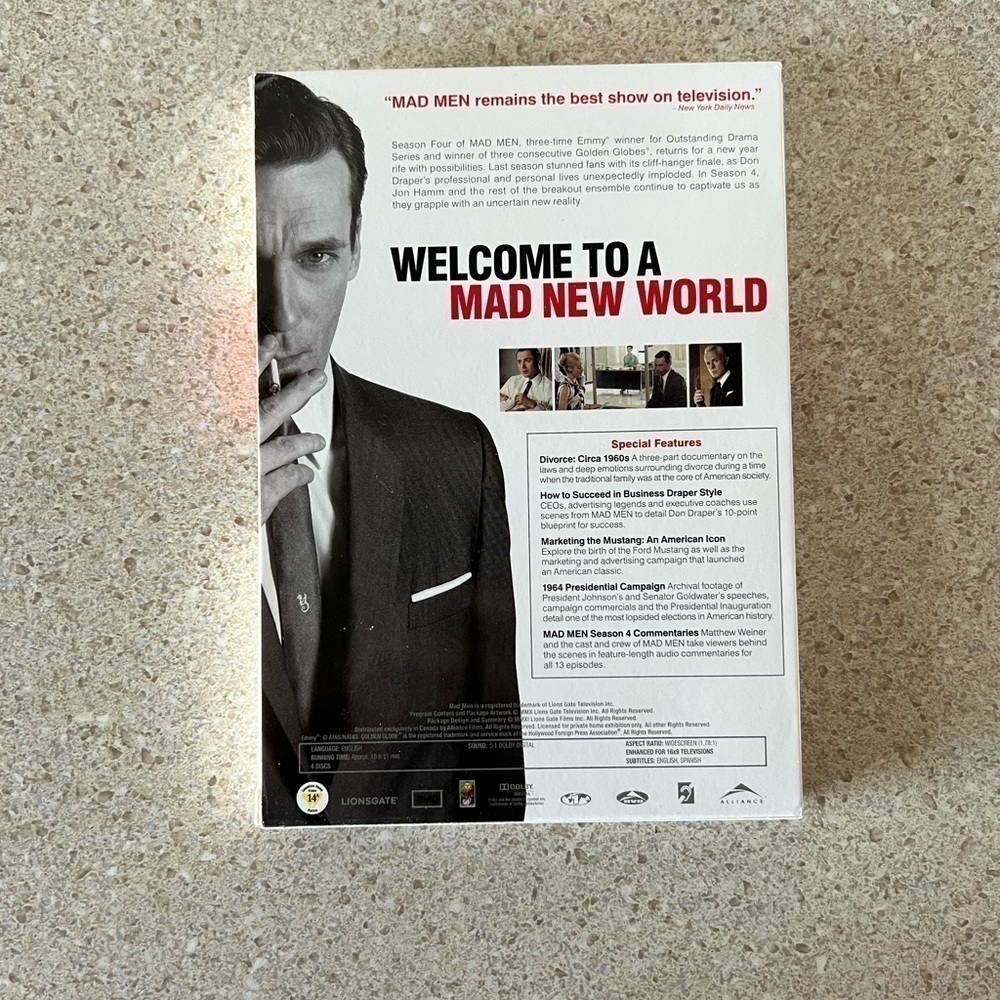 𝅺mad Men season four on DVD - Picture 7 of 7
